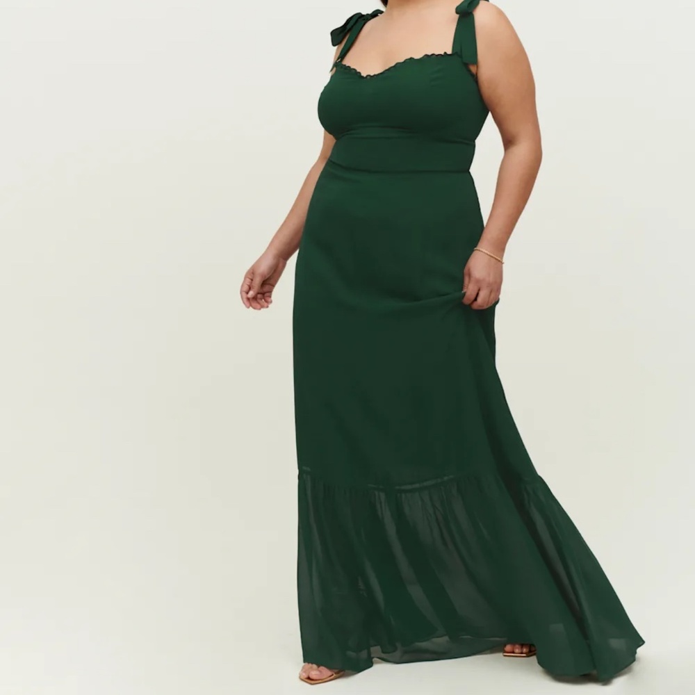 Reformation Green Maxi Dress
